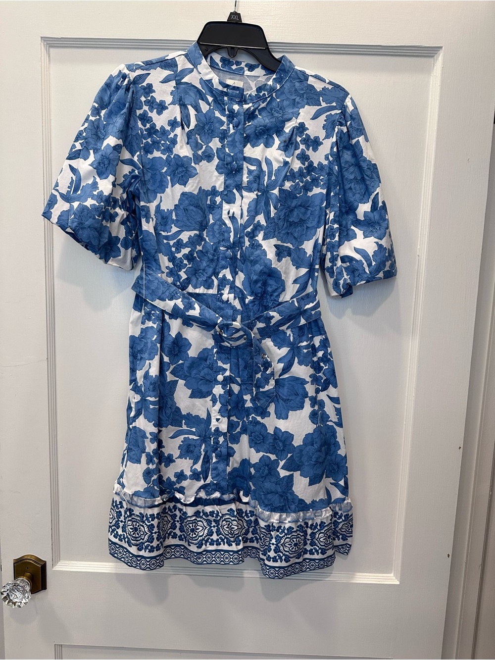 Joie belted puff sleeve mini dress size 8